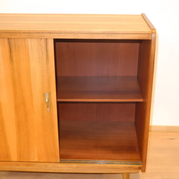 Aktenschränkchen Nussbaum 1950er Jahre Mid-century Modern Design Style Retro Möbel