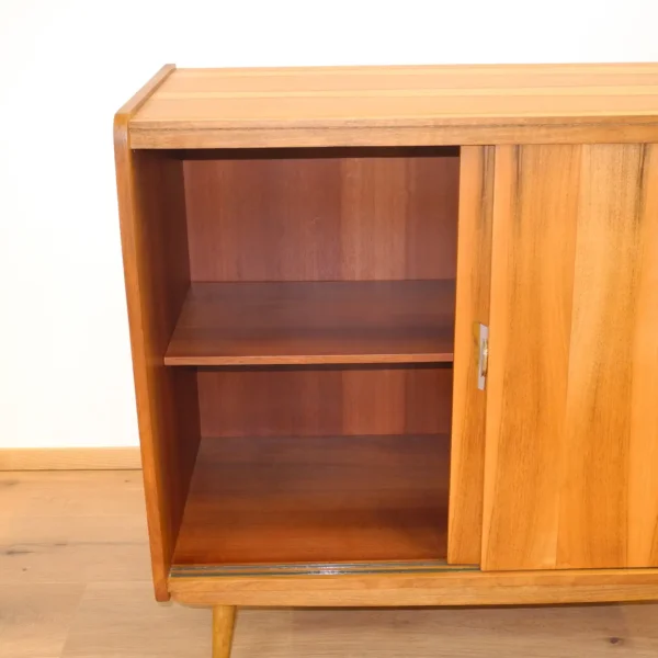 Aktenschränkchen Nussbaum 1950er Jahre Mid-century Modern Design Style Retro Möbel