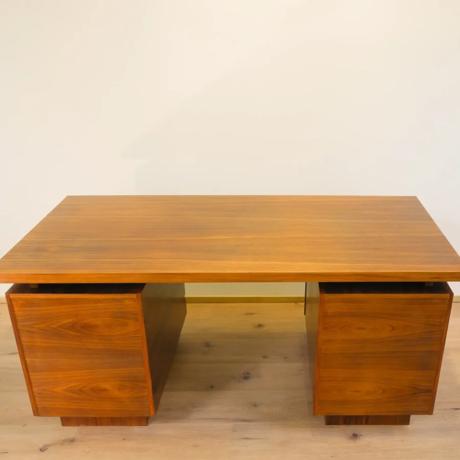 Schreibtisch Nussbaum 1960er Jahre Mid-century Modern Design Style Retro Möbel