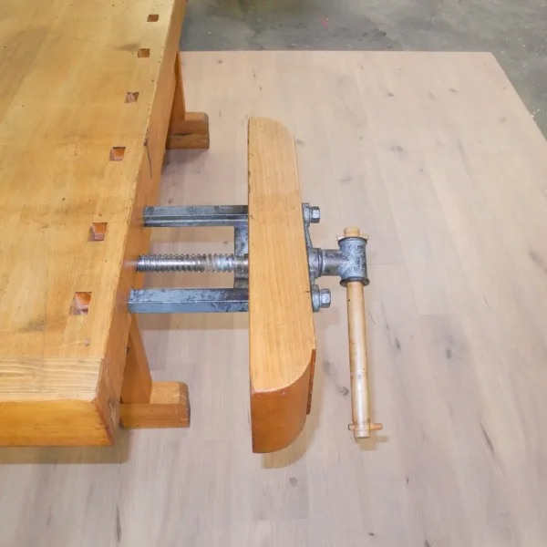 Alte Hobelbank Buche Massiv Mid-century Modern Design Style Retro Möbel