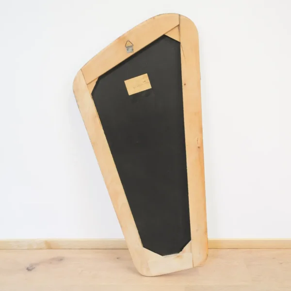 Organisch Geformter Wandspiegel Buche Gebeizt 1950er Jahre Mid-century Modern Design Style Retro Möbel