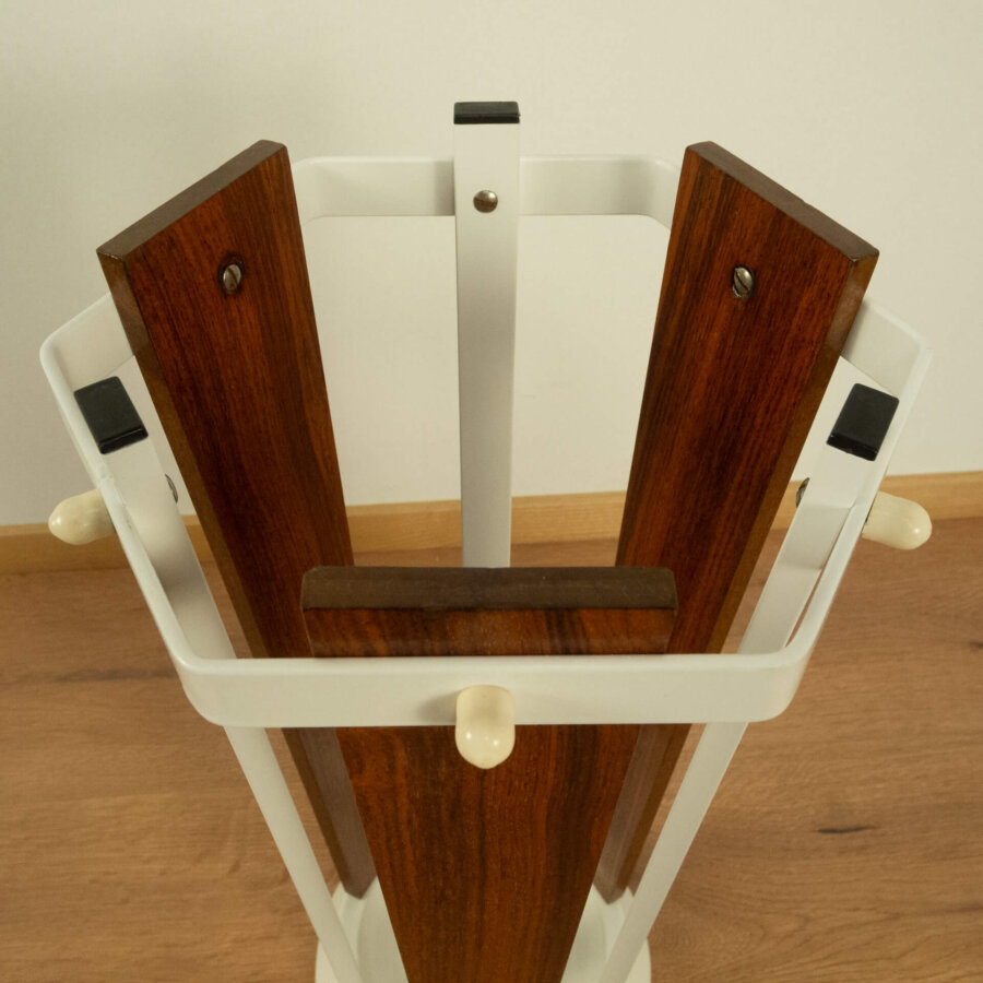 Schirmständer Teak_metall 1970er Mid-century Modern Design Style Retro Möbel