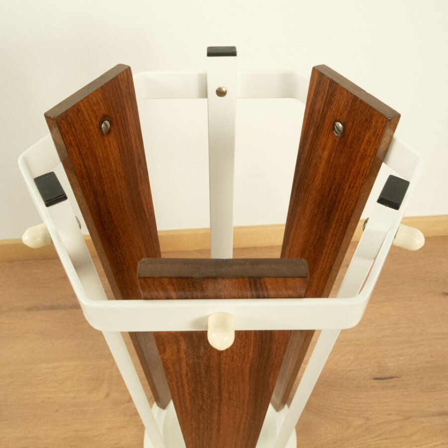 Schirmstaender Teakholz Und Metall 1960er Jahre Mid-century Modern Design Style Retro Furniture
