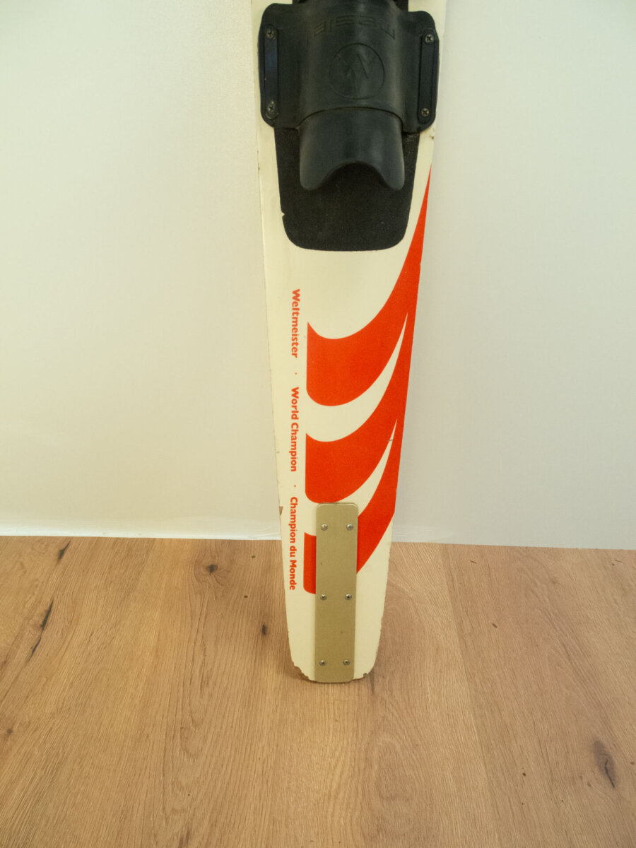 1058 Alter Monowasserski Schichtholz mit Kunststoffauflage Mid-century Modern Design Style Retro Möbel