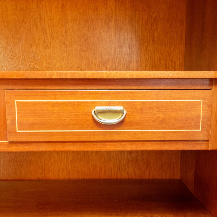Gr. Kommode Verschiedene Furniere Schwarzbraun Gebeizt 1960er Jahre Mid-century Modern Design Style Retro Möbel