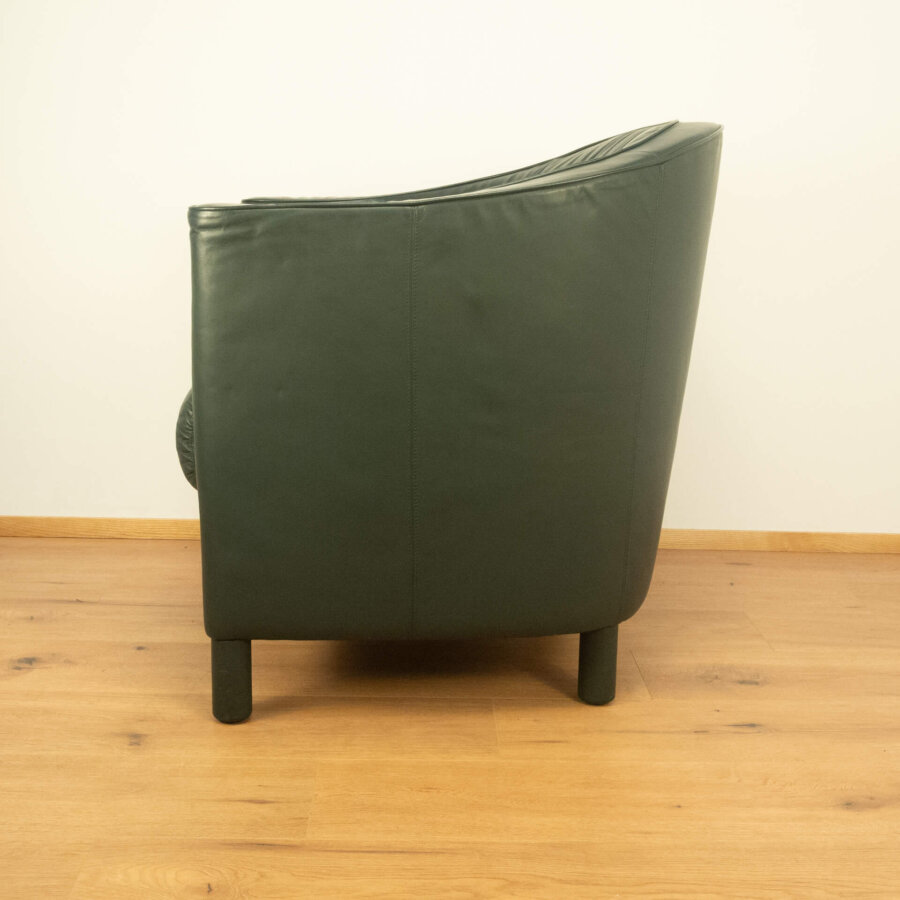 4 Loungssessel Walter Knoll Holzgestell Komplett mit Leder Bezogen Ca. 80er Jahre Mid-century Modern Design Style Retro Möbel
