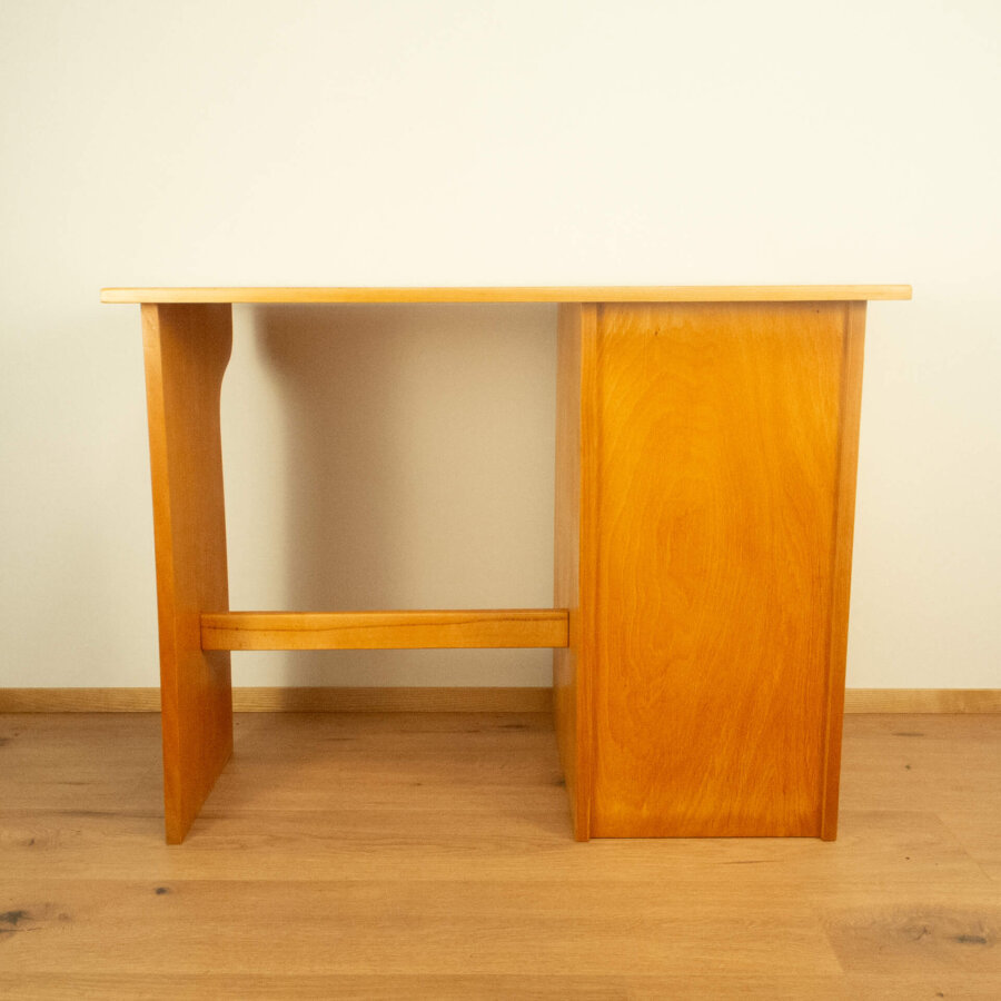 Minischreibtisch Eiche Buche 1950er Jahre Mid-century Modern Design Style Retro Möbel