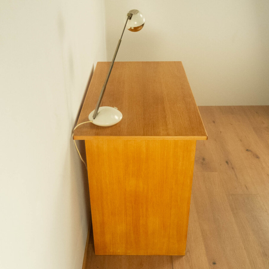 Minischreibtisch Eiche Buche 1950er Jahre Mid-century Modern Design Style Retro Möbel