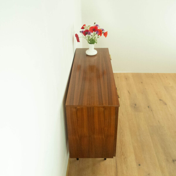 Schuhschrank Nussbaum 1960er Jahre 04 Mid-century Modern Design Style Retro Möbel