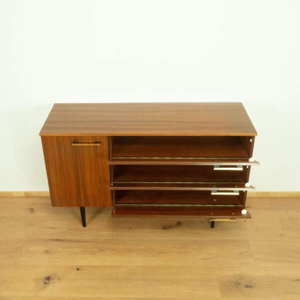 Schuhschrank Nussbaum 1960er Jahre 07 Mid-century Modern Design Style Retro Möbel