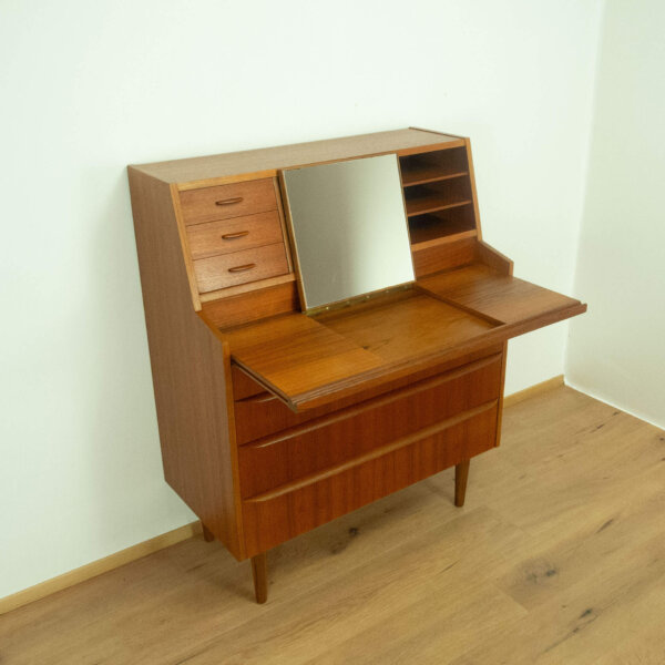 Sekretär und Schminktisch Aus Dänischer Herstellung Teak 1960er Jahre 06 Mid-century Modern Design Style Retro Möbel