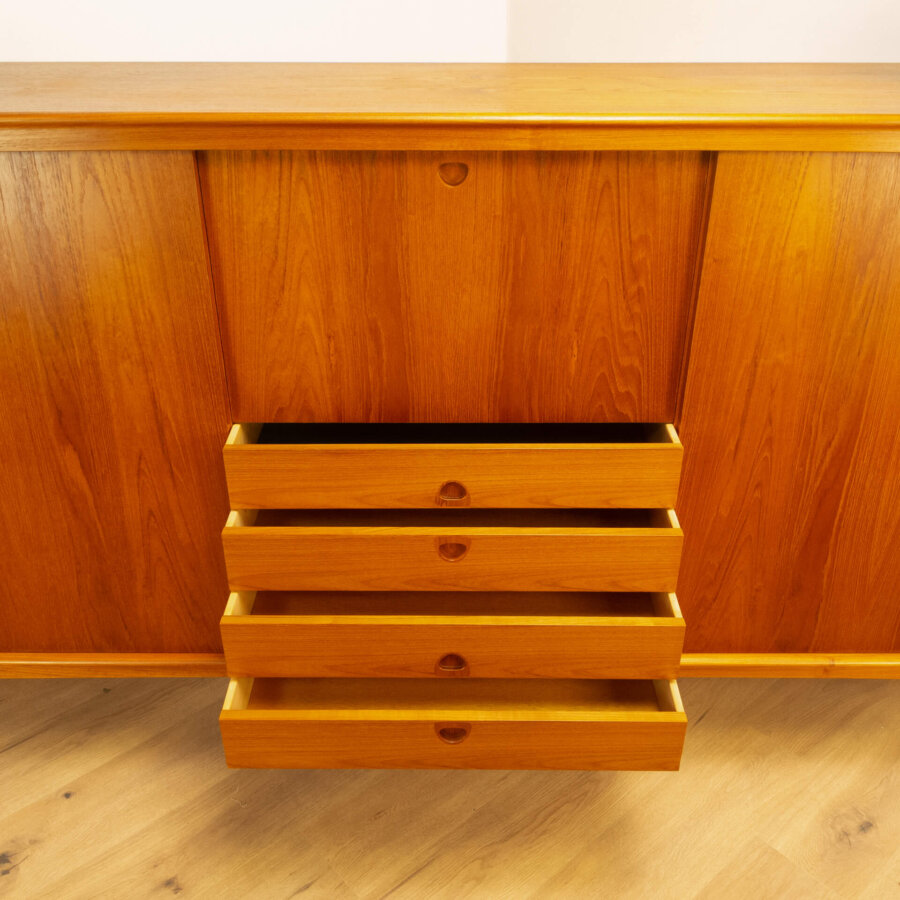 Highboard Dänisches Design von H.w. Klein für Bramin Teak 1960er Jahre Mid-century Modern Design Style Retro Möbel
