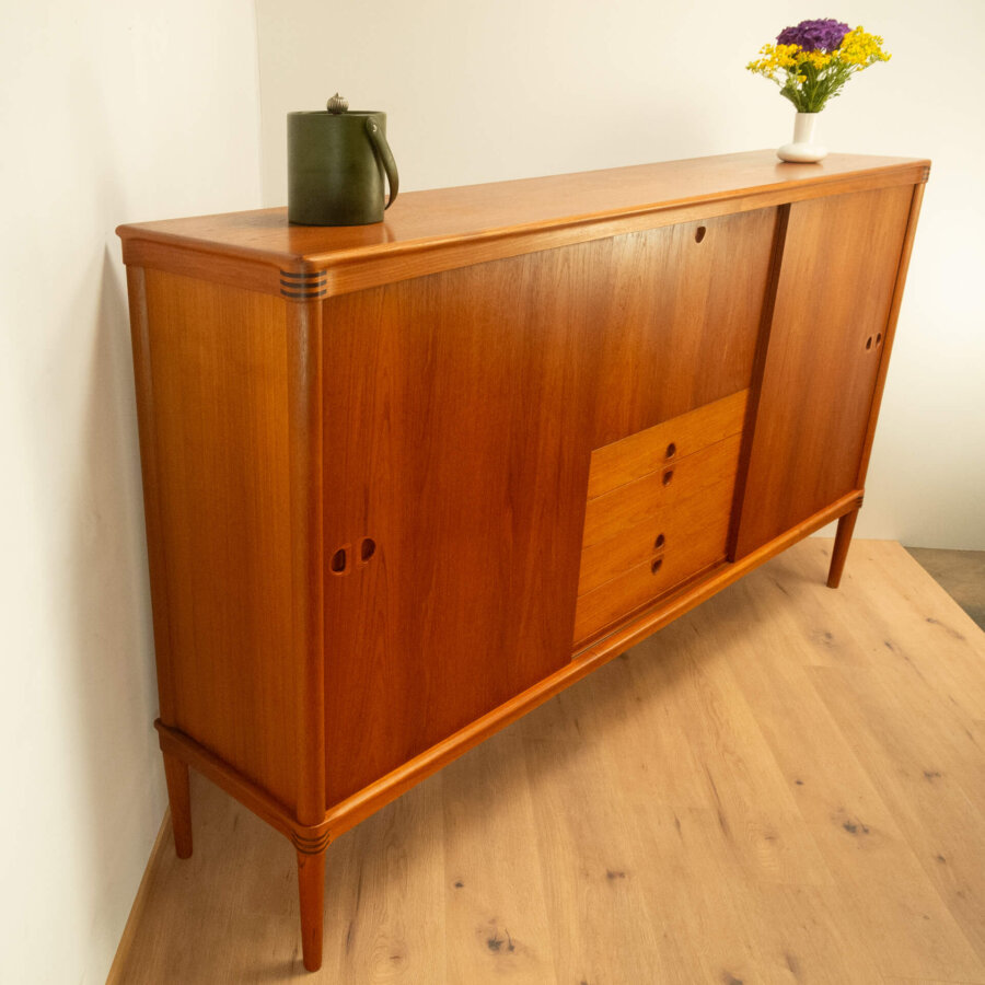 Highboard Dänisches Design von H.w. Klein für Bramin Teak 1960er Jahre Mid-century Modern Design Style Retro Möbel