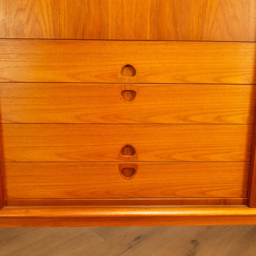 Highboard Dänisches Design von H.w. Klein für Bramin Teak 1960er Jahre Mid-century Modern Design Style Retro Möbel