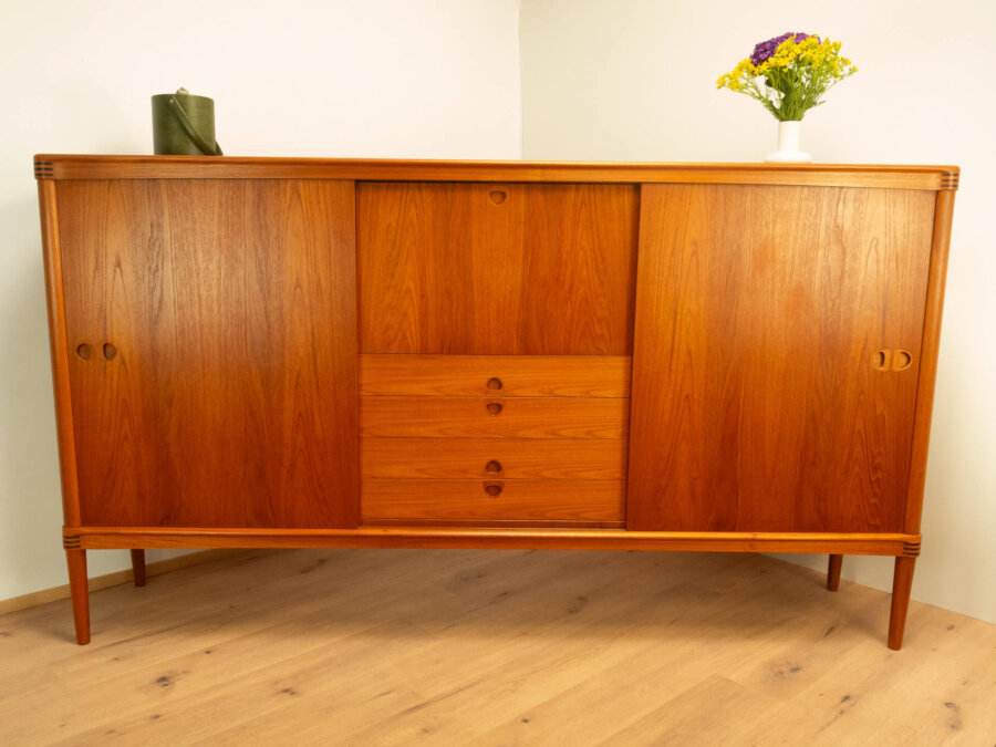 Highboard Dänisches Design von H.w. Klein für Bramin Teak 1960er Jahre Mid-century Modern Design Style Retro Möbel
