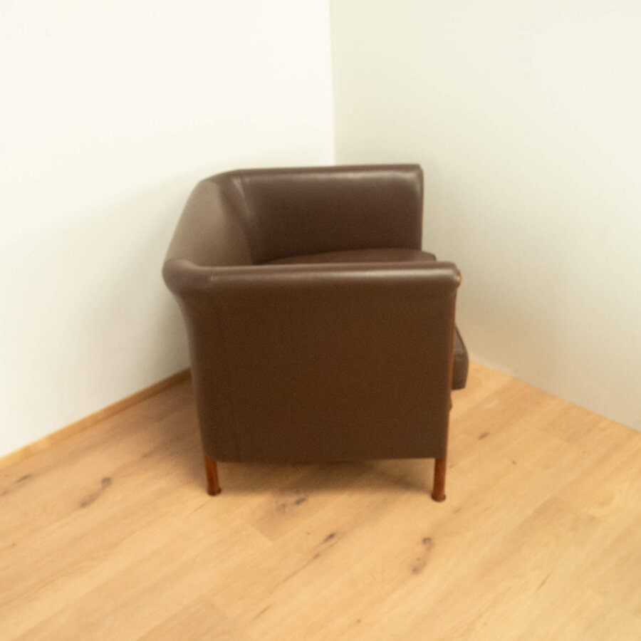 Clubgarnitur von Antonio Citterio für Moroso Braunes Leder 1980er Jahre Mid-century Modern Design Style Retro Möbel