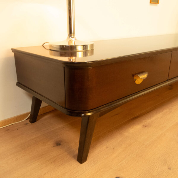 Lowboard mit 4 Schubladen Dunkelbraun Gebeizt 1950er Jahre Mid-century Modern Design Style Retro Möbel