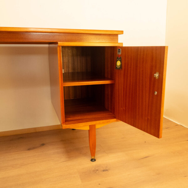 Schreibtisch von Sicame Tropenholz 1960er Jahre Mid-century Modern Design Style Retro Möbel
