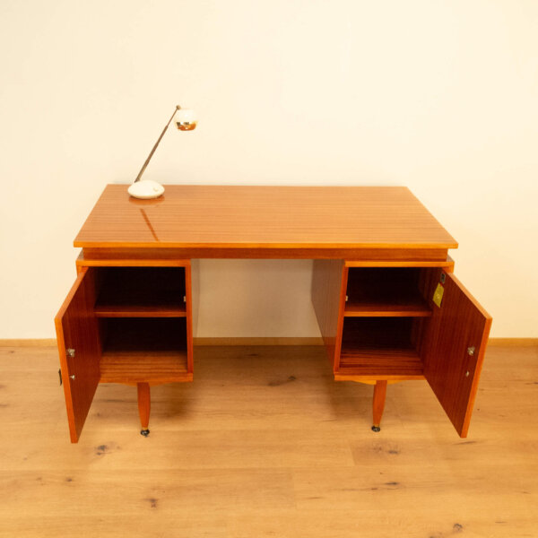 Schreibtisch von Sicame Tropenholz 1960er Jahre Mid-century Modern Design Style Retro Möbel