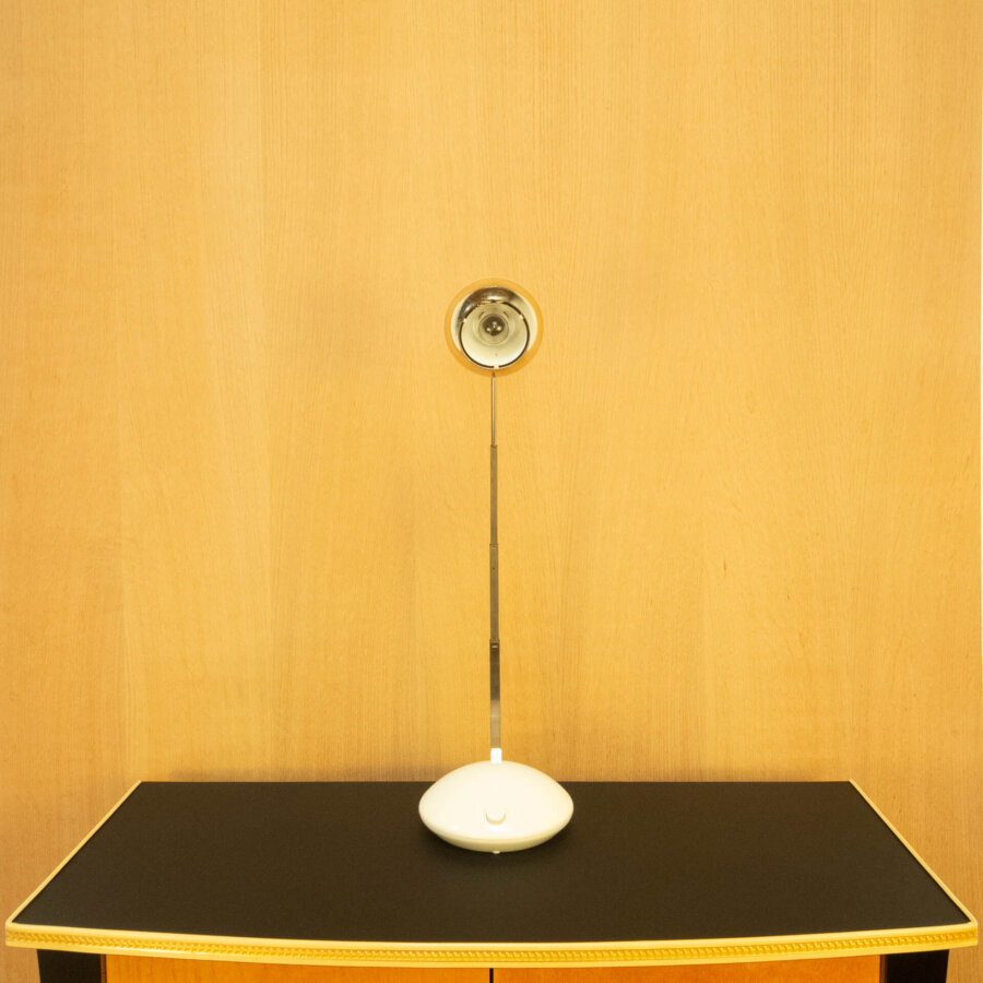 Ausziehbare Tischleuchte von Eichhoff Metall und Kunststoff 1970er Jahre Mid-century Modern Design Style Retro Möbel