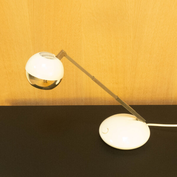 Ausziehbare Tischleuchte von Eichhoff Metall und Kunststoff 1970er Jahre Mid-century Modern Design Style Retro Möbel