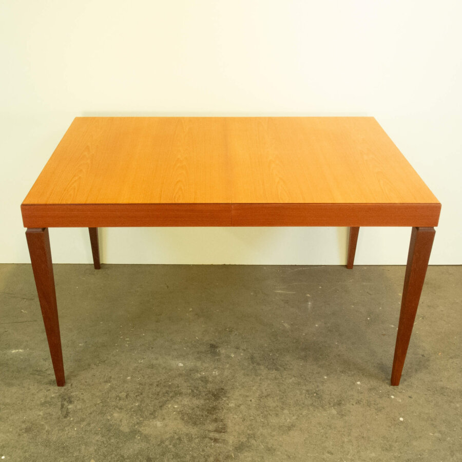 Ausziehbarer Esstisch Teak 1960er Jahre 7 Mid-century Modern Design Style Retro Möbel
