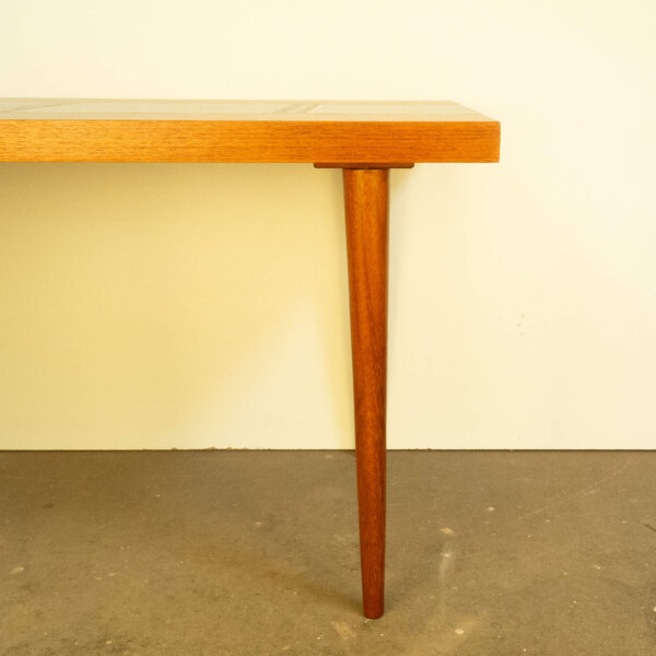 Couchtisch Teak mit Mosaik 1960er Jahre Mid-century Modern Design Style Retro Möbel