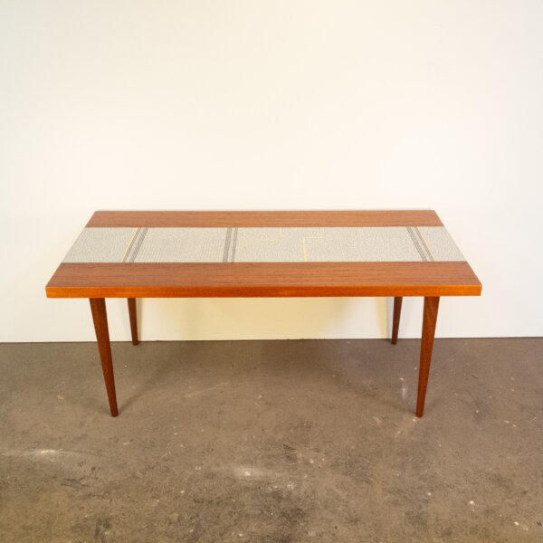 Couchtisch Teak Mit Mosaik 60er Jahre Mid-century Modern Design Style Retro Furniture
