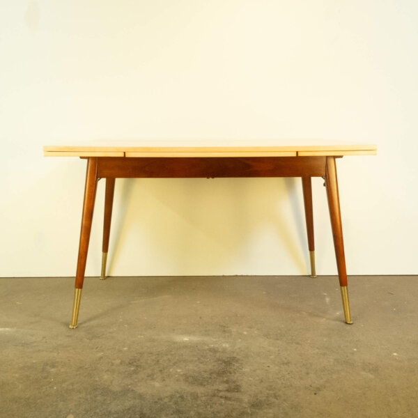 Höhenverstellbarer Couchtisch Ahorn Buche 1950er Jahre Mid-century Modern Design Style Retro Möbel