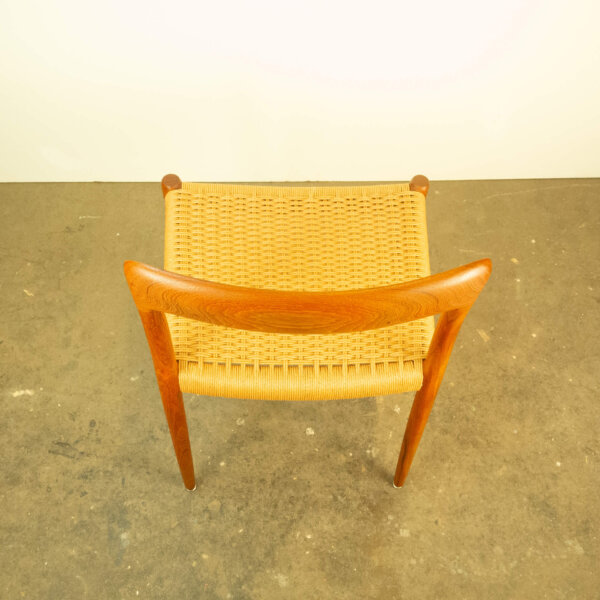 Esstischstühle Dänisches Design von Niels Otto Möller Teak und Papierkordel 1960er Jahre Mid-century Modern Design Style Retro Möbel