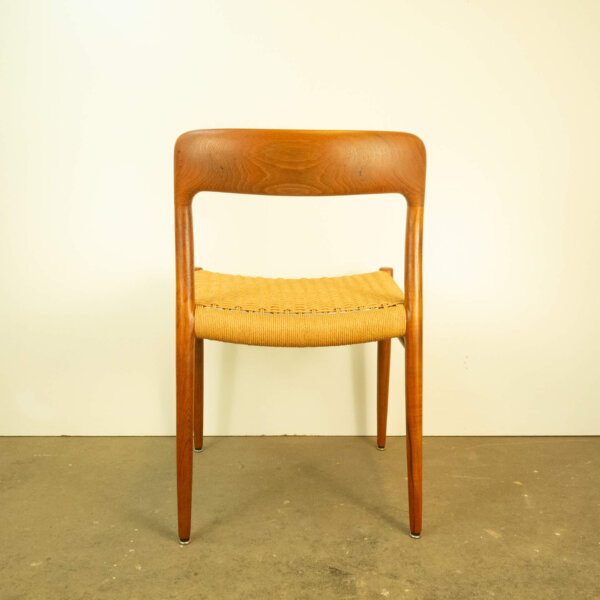 Esstischstühle Dänisches Design von Niels Otto Möller Teak und Papierkordel 1960er Jahre Mid-century Modern Design Style Retro Möbel