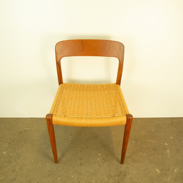 Esstischstuehle Daenisches Design Von Niels Otto Moeller Teak Und Papierkordel 1960er Jahre Mid-century Modern Design Style Retro Furniture