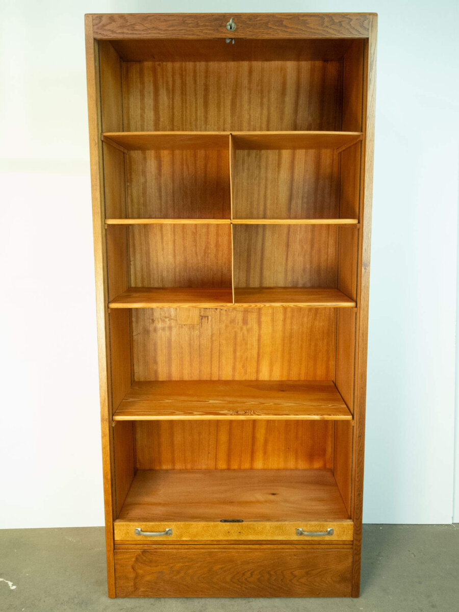 Rolladenschrank Eiche 1950er Jahre Mid-century Modern Design Style Retro Möbel