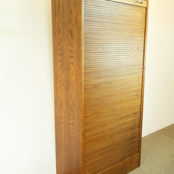 Rolladenschrank Eiche 1950er Jahre Mid-century Modern Design Style Retro Möbel