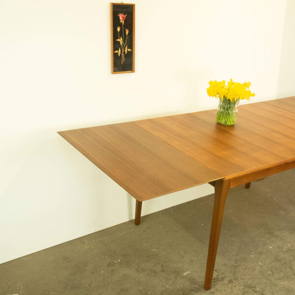 Ausziehbarer Esstisch von Lübke Nussbaum Buche 1960er Jahre Mid-century Modern Design Style Retro Möbel
