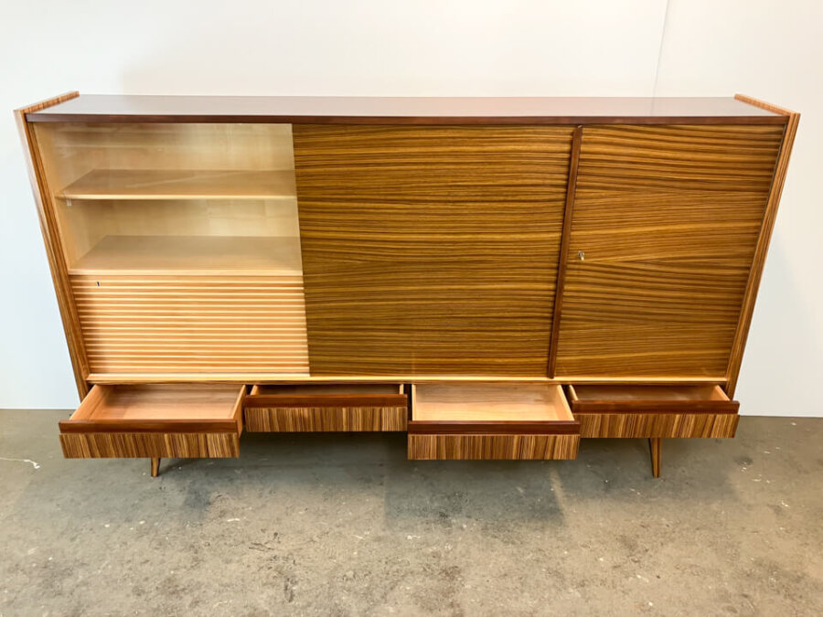 Highboard Palisander 1960 Mid-century Modern Design Style Retro Möbel