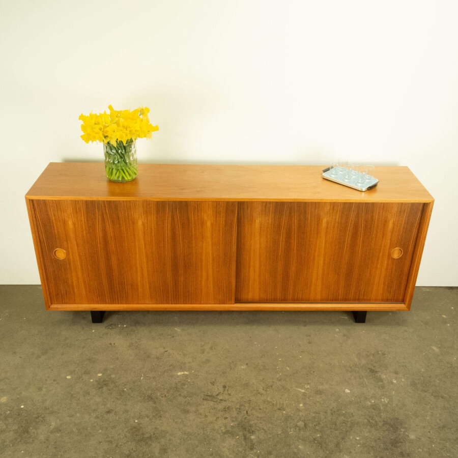 Lowboard von Lothar Wegner Nussbaum 1960er Jahre Mid-century Modern Design Style Retro Möbel