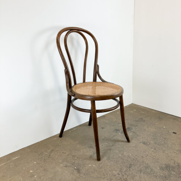Kaffeehausstuhl Buchenbugholz Mit Korbgeflecht 19. Jh. Mid-century Modern Design Style Retro Furniture