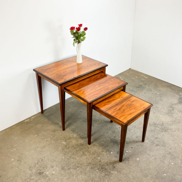 3er Satztische Aus Daenemark Palisander 1960er Jahre Mid-century Modern Design Style Retro Furniture