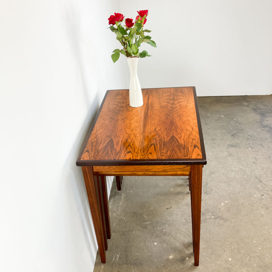 3er Satztische Aus Daenemark Palisander 1960er Jahre Mid-century Modern Design Style Retro Furniture