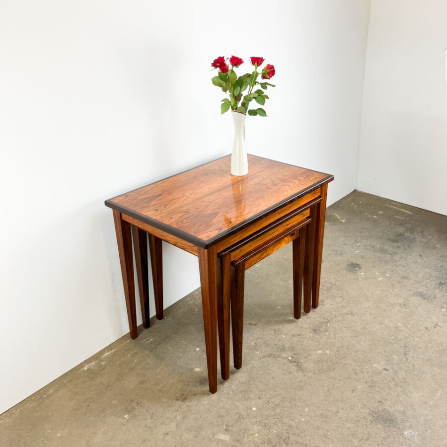 3er Satztische Aus Daenemark Palisander 1960er Jahre Mid-century Modern Design Style Retro Furniture