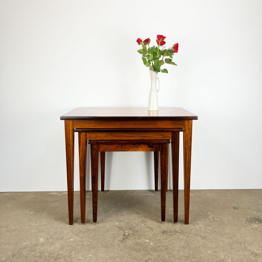 3er Satztische Aus Daenemark Palisander 1960er Jahre Mid-century Modern Design Style Retro Furniture