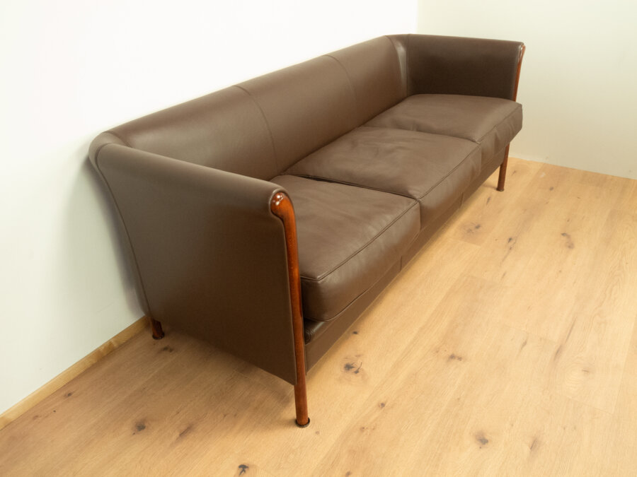 Clubgarnitur Von Antonio Citterio Fuer Moroso Braunes Leder 1980er Jahre Mid-century Modern Design Style Retro Furniture