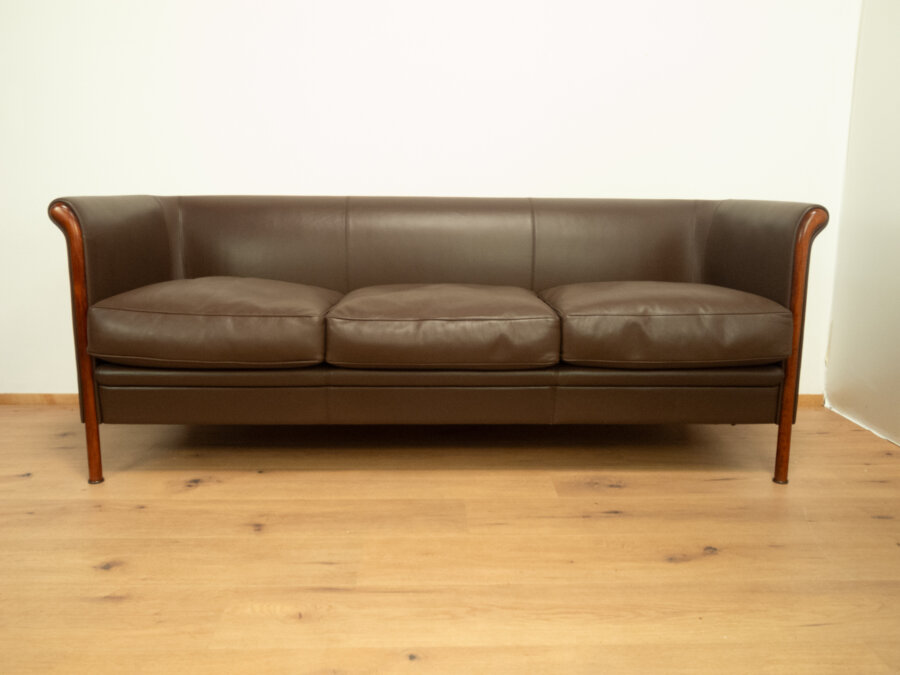 Clubgarnitur Von Antonio Citterio Fuer Moroso Braunes Leder 1980er Jahre Mid-century Modern Design Style Retro Furniture