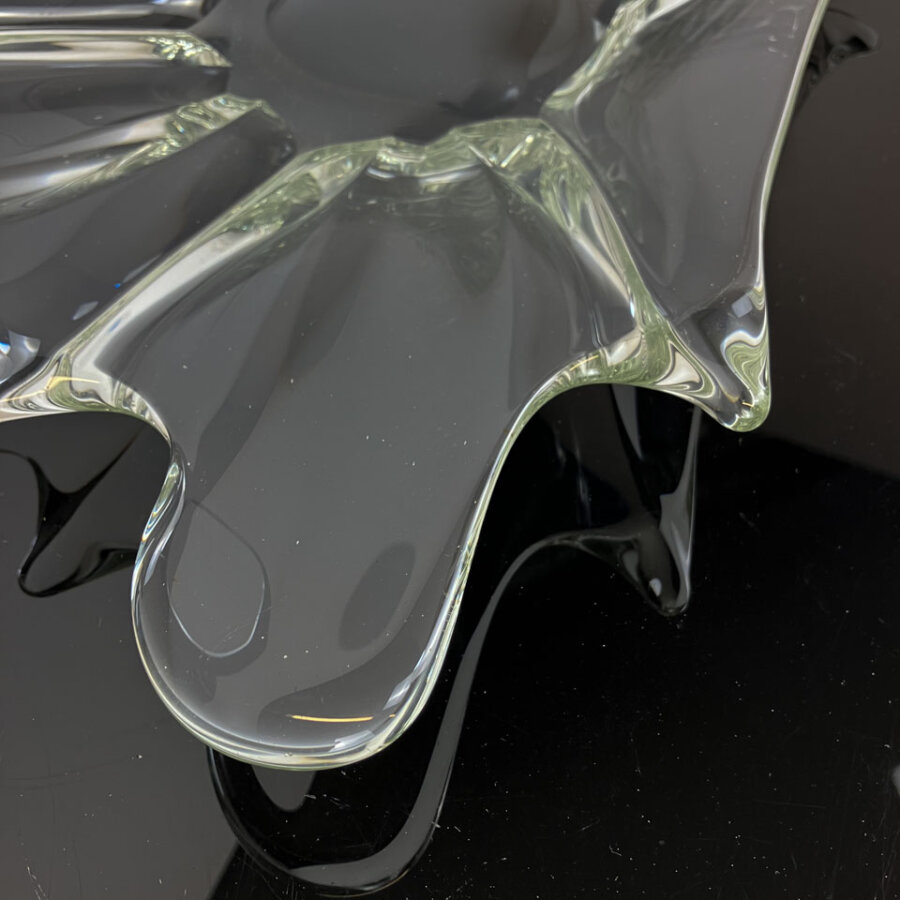 Glasschale Handgefertigt 1970er Jahre Mid-century Modern Design Style Retro Furniture