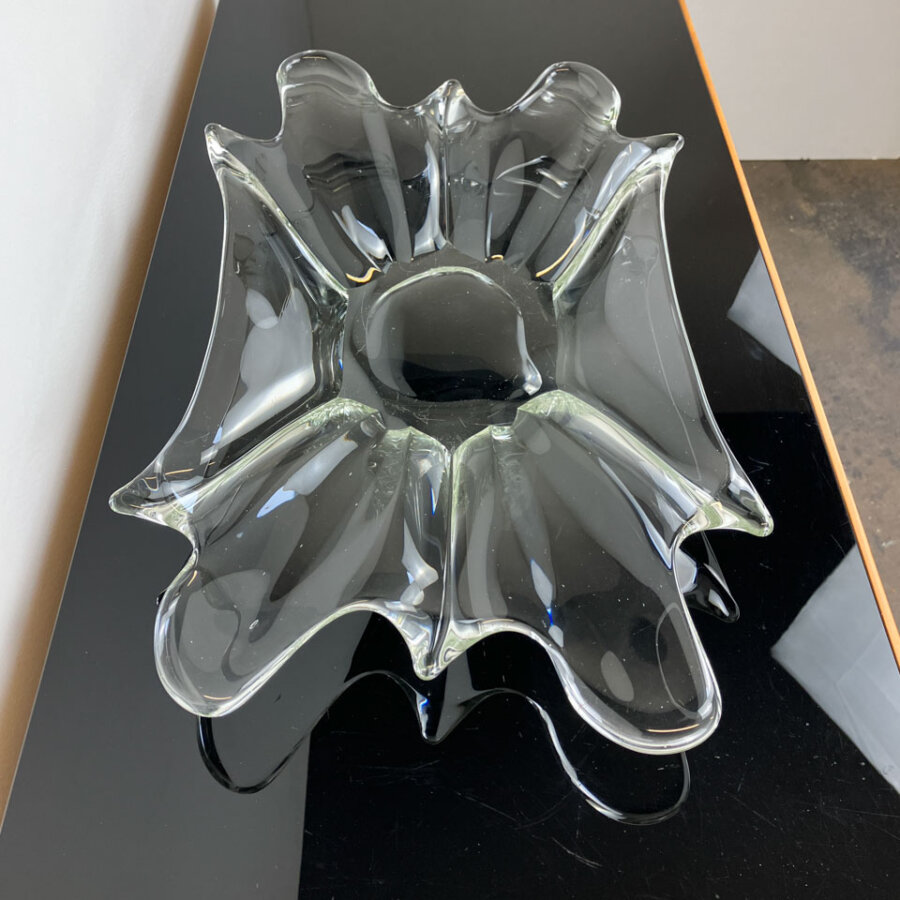 Glasschale Handgefertigt 1970er Jahre Mid-century Modern Design Style Retro Furniture
