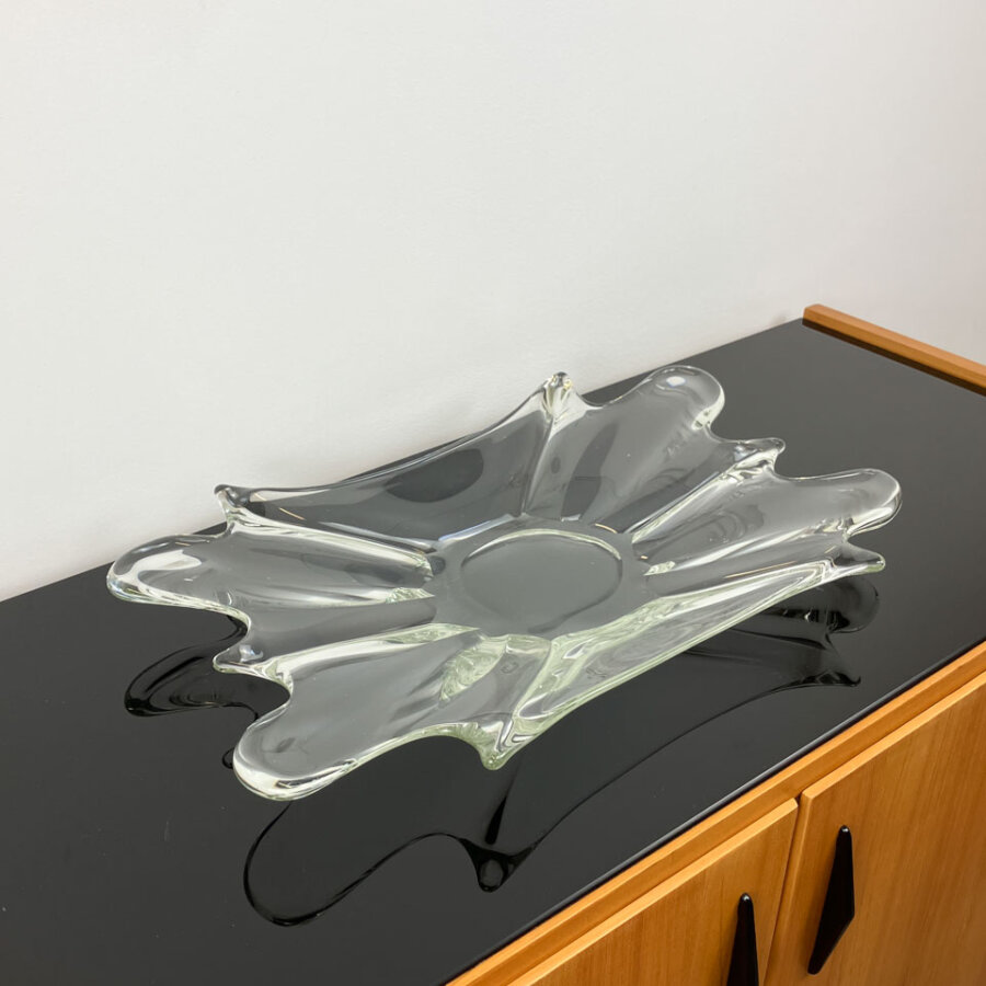 Glasschale Handgefertigt 1970er Jahre Mid-century Modern Design Style Retro Furniture