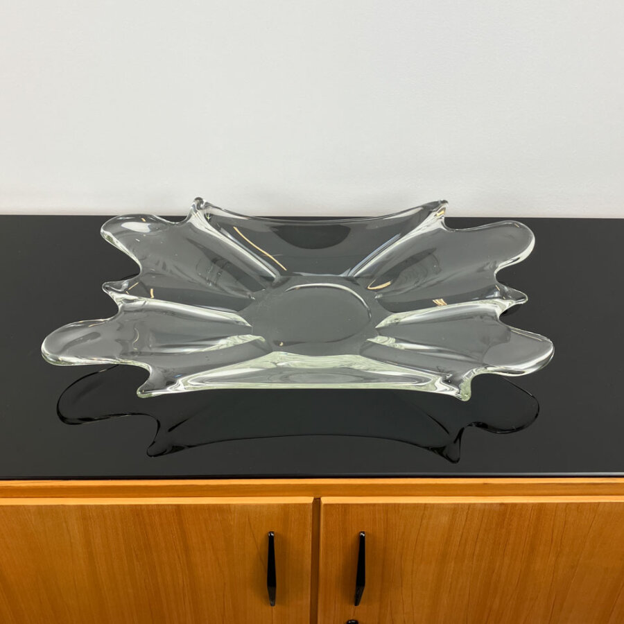Glasschale Handgefertigt 1970er Jahre Mid-century Modern Design Style Retro Furniture