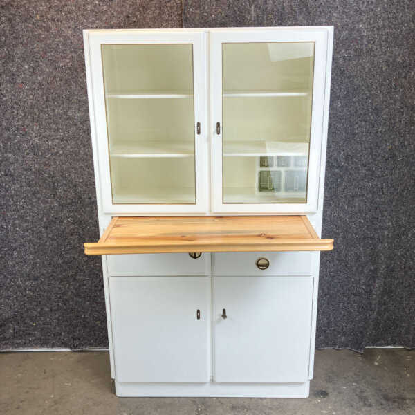 Kuechenschrank Mit Auszug Und Brotfach Massivholz 1950er Jahre Mid-century Modern Design Style Retro Furniture