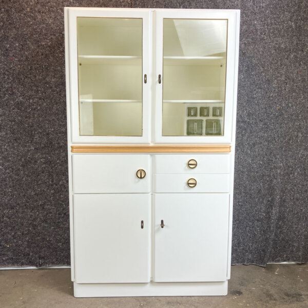 Kuechenschrank Mit Auszug Und Brotfach Massivholz 1950er Jahre Mid-century Modern Design Style Retro Furniture